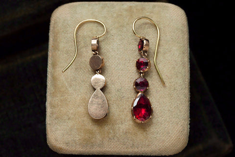 Georgian Garnet Earrings 