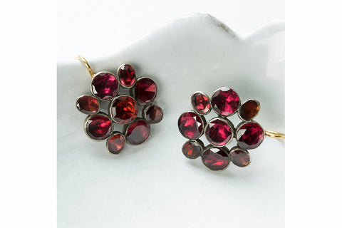 Early Victorian Garnet Earrings