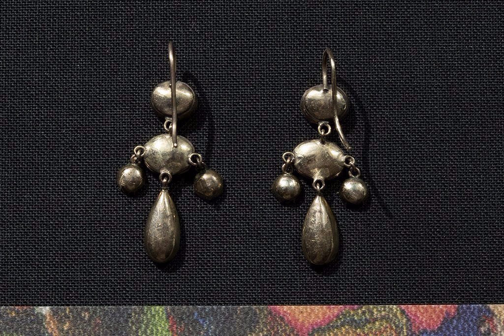 Georgian Garnet Petite Girandole Earrings