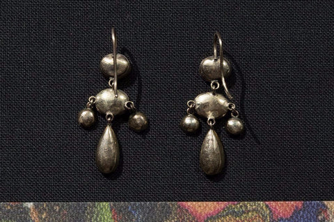 Georgian Garnet Petite Girandole Earrings
