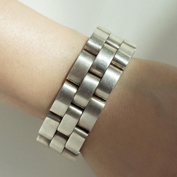 Victorian Gate Link Sterling Silver Bracelet
