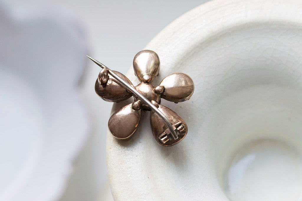 Georgian Gem Set Pansy Brooch