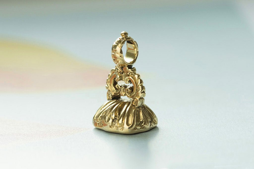 Early Victorian Greyhound Fob Pendant