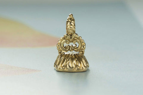 Early Victorian Greyhound Fob Pendant