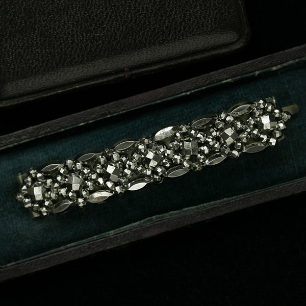 Victorian Cut Steel Hair Barrette