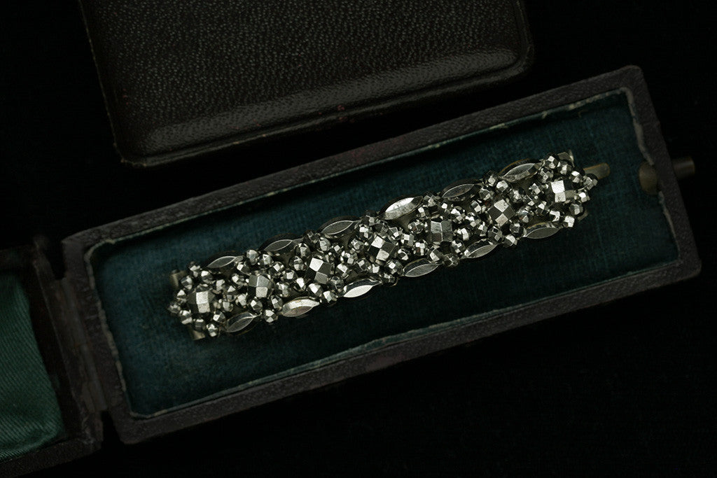 Victorian Cut Steel Hair Barrette