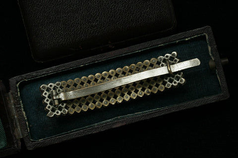 Victorian Cut Steel Hair Barrette