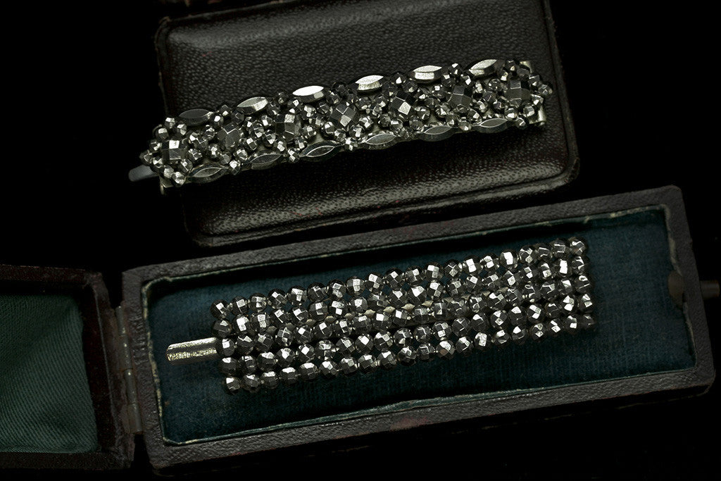 Victorian Cut Steel Hair Barrette