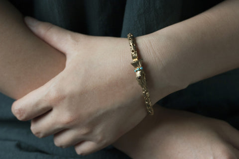 Victorian Bracelet with Hand-Shaped Clasp