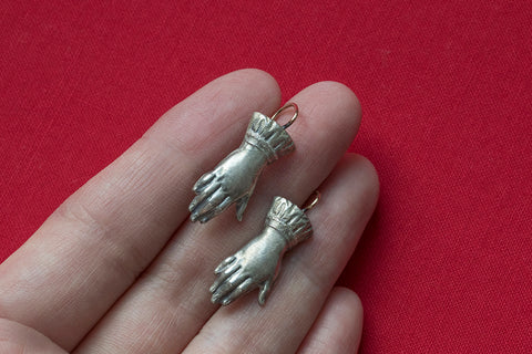 Victorian Hand Motif Earrings
