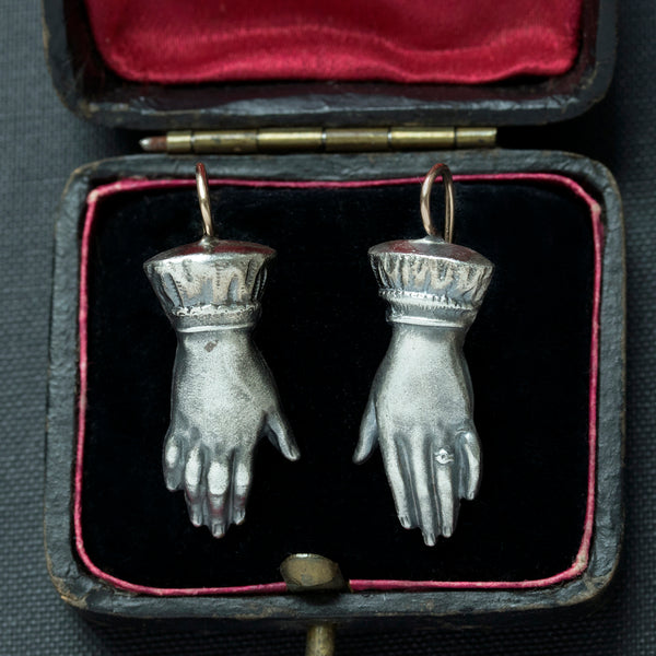 Victorian Hand Motif Earrings