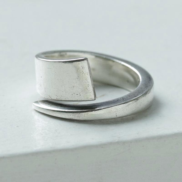 Mid Century Danish Hans Hansen Silver Ring