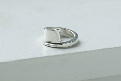 Mid Century Danish Hans Hansen Silver Ring