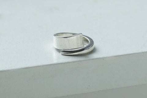 Mid Century Danish Hans Hansen Silver Ring