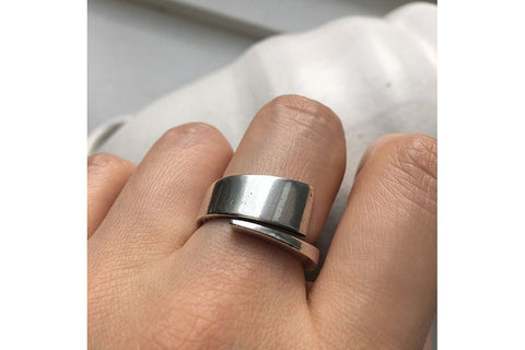 Mid Century Danish Hans Hansen Silver Ring