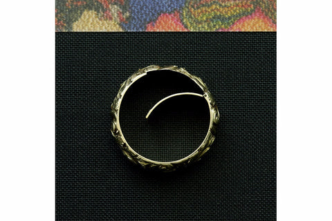 Georgian Chased Gold Band with Hidden Locket