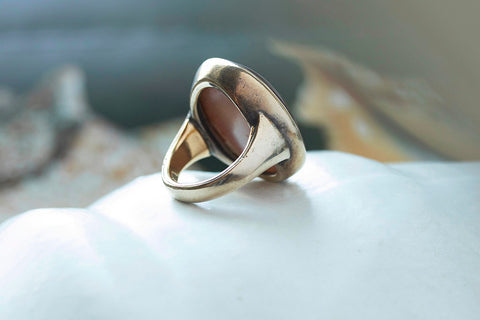 Unusual Large Carved Intaglio Ring