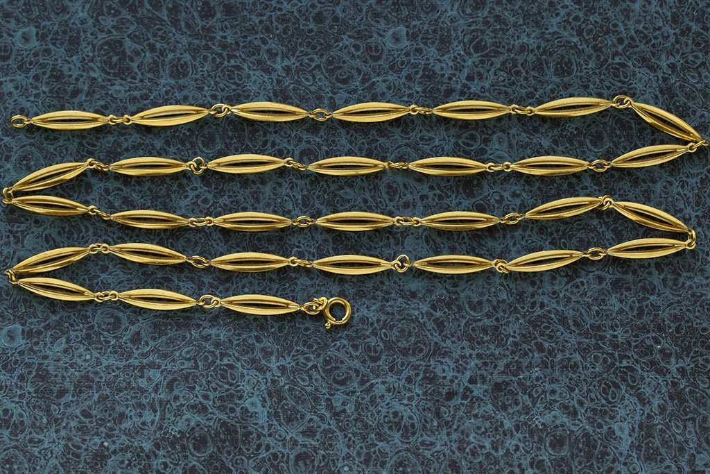 18k italian gold store necklace