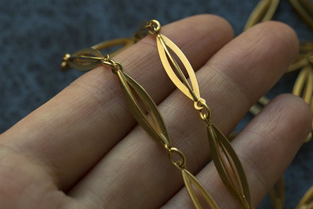 18K Yellow Gold Bracelet for Women - Italian Design - Rolo Link Chain  Bracelet | eBay