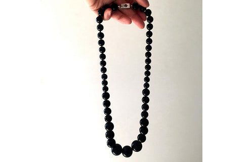 Victorian Whitby Jet Bead Necklace