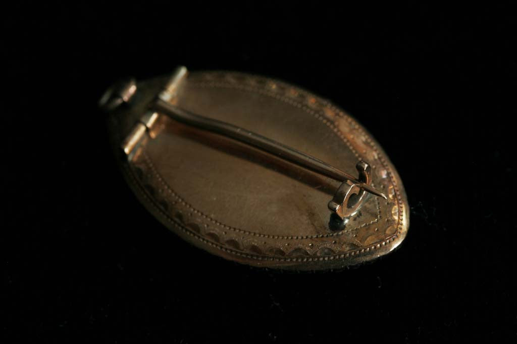 Georgian Miniature Mourning Brooch/Pendant