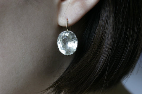Georgian Solitaire Paste Earrings