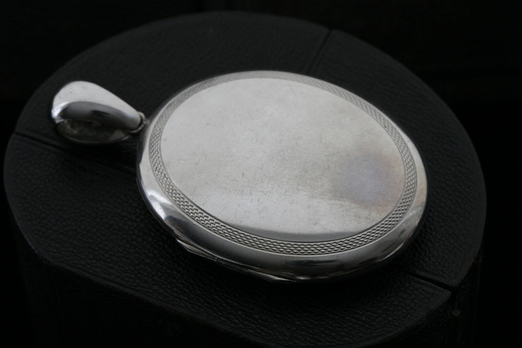 Victorian Sterling Silver Oversized Locket