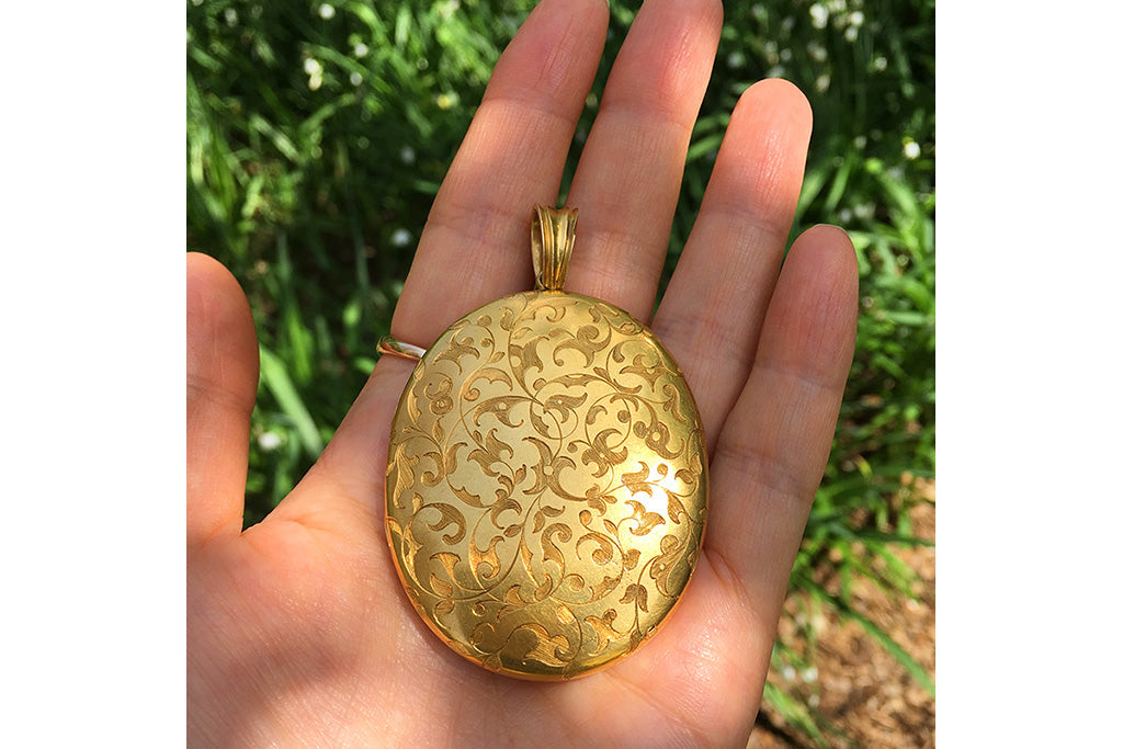 Large Victorian Locket Pendant