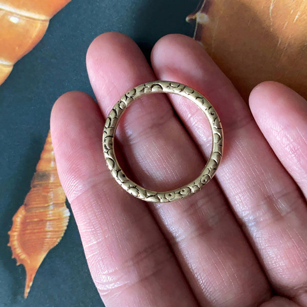 Oversized Georgian Gold Split Ring