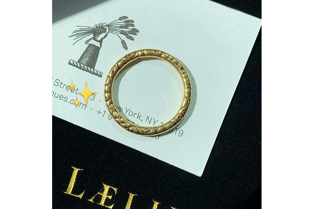 Oversized Georgian Gold Split Ring