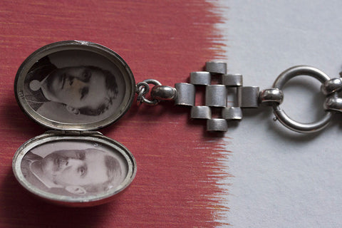 Victorian Silver Collar and Locket