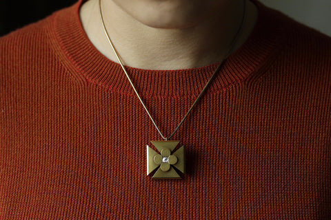 Victorian Maltese Cross Pendant with Diamond