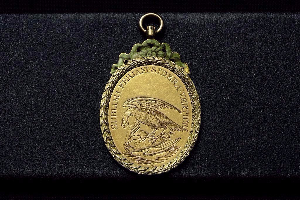 19th Century Armorial Gold Pendant