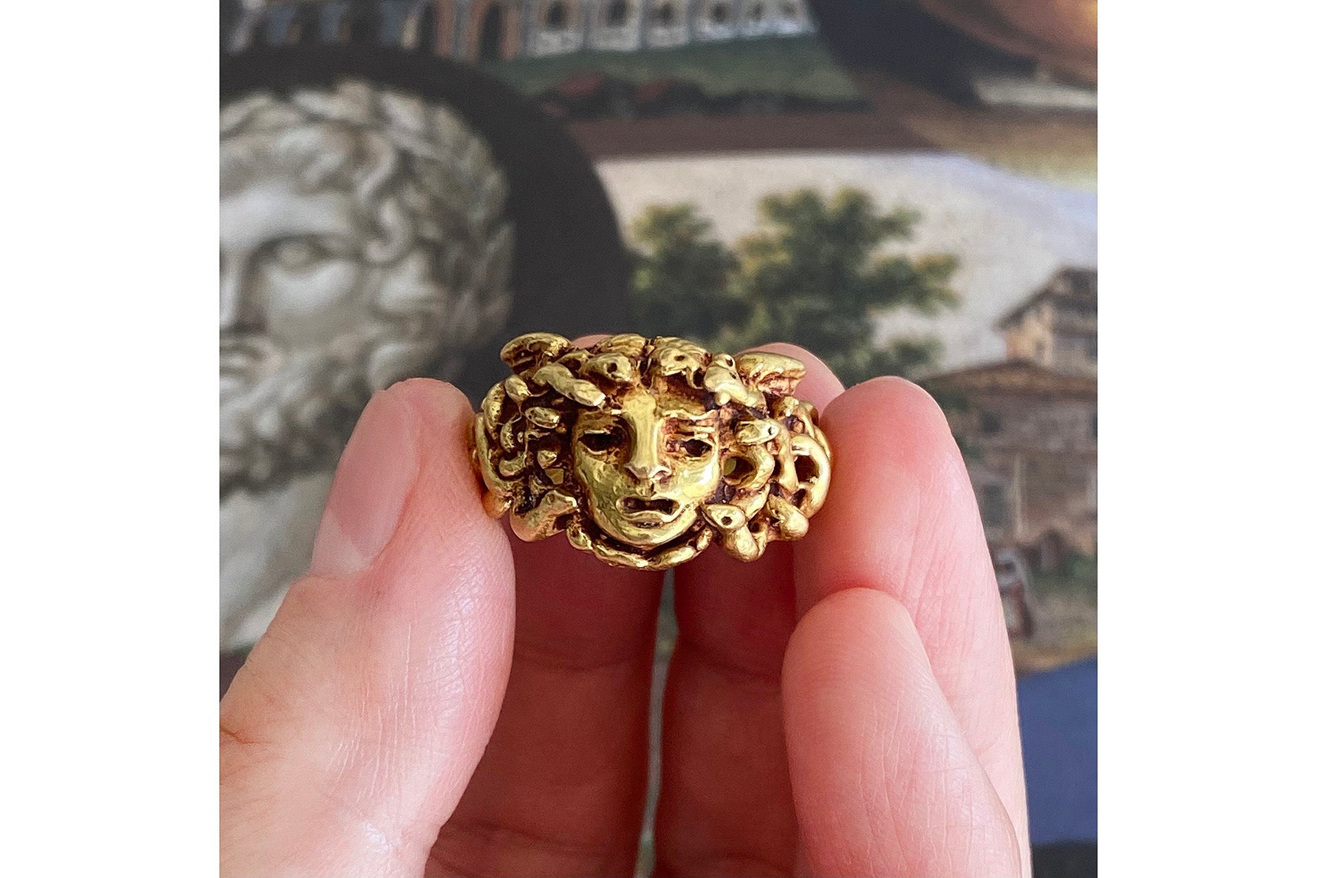 LAELIUS Antiques – Medusa Ring by Nino D'Antonio Germano
