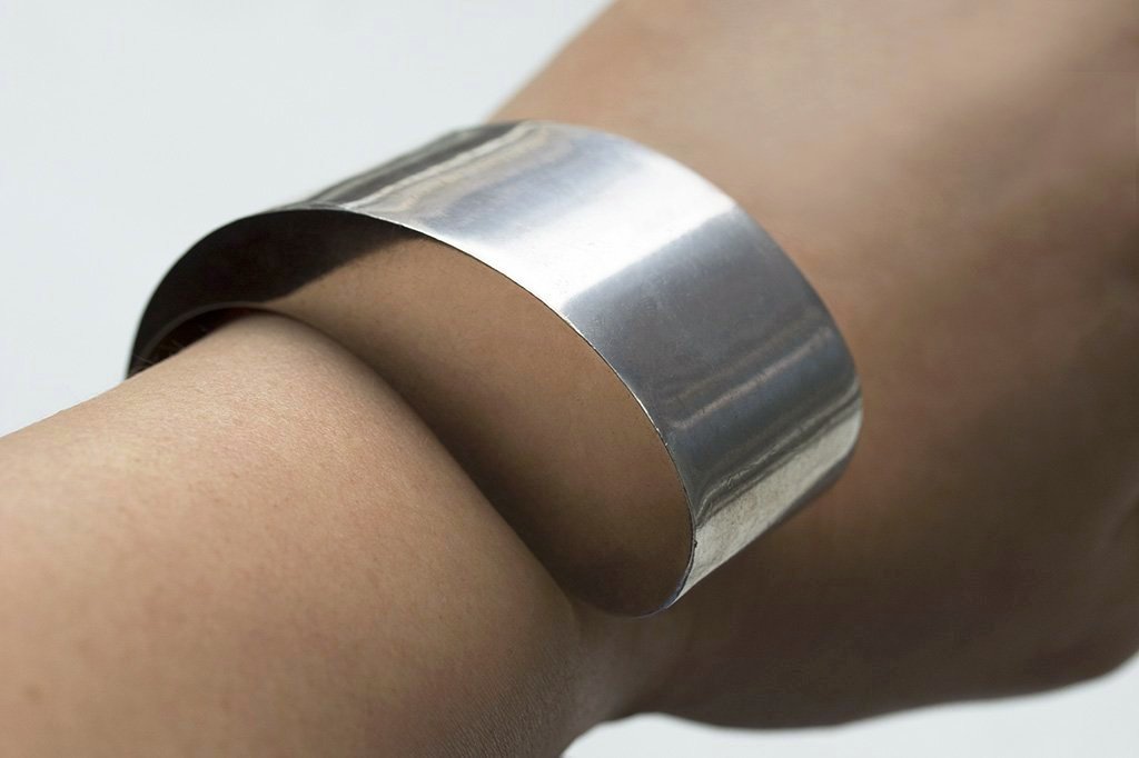Vintage Sterling Sculptural Cuff Bracelet