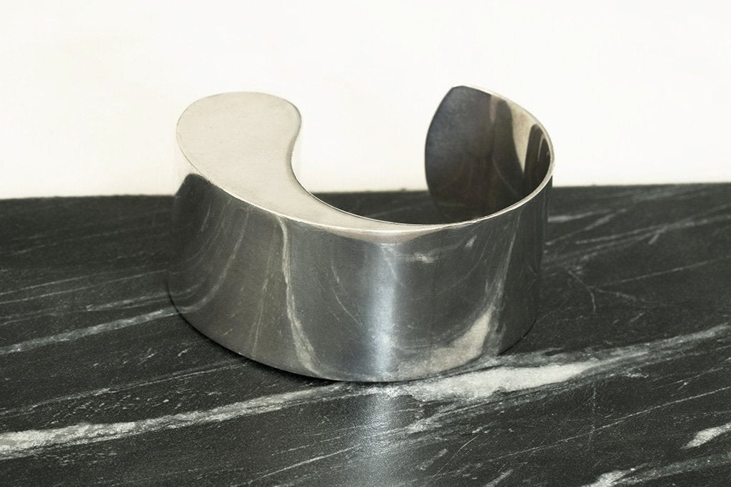 Vintage Sterling Sculptural Cuff Bracelet