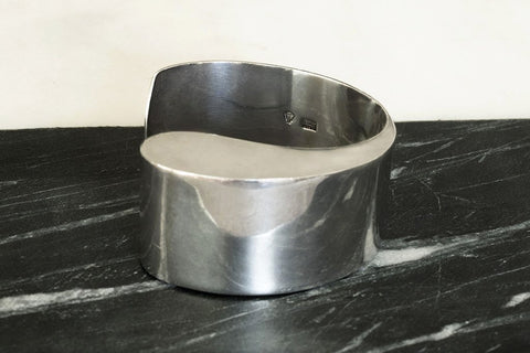 Vintage Sterling Sculptural Cuff Bracelet
