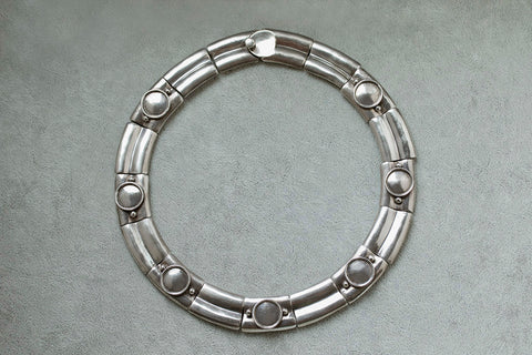 Vintage Mexican Sterling Silver Collar Necklace