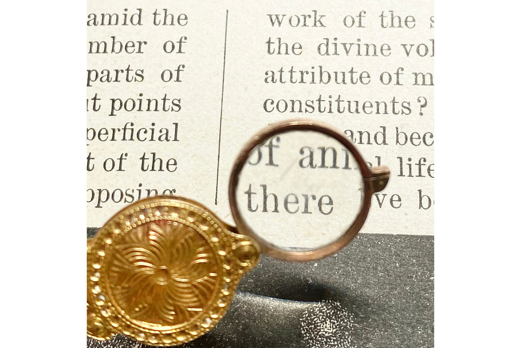 Antique Magnifying Glass Mini Loupe