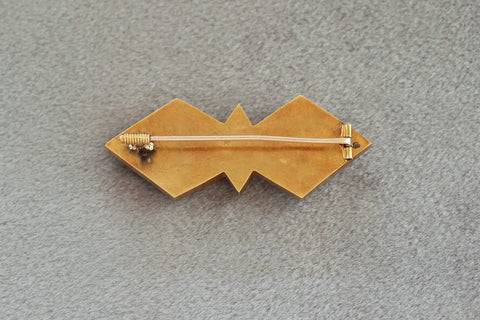 Dove Micro Mosaic ROMA Brooch