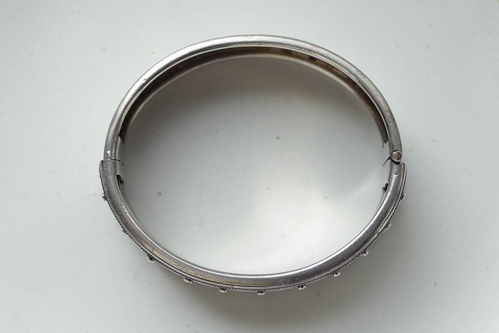 Victorian Sterling Silver Bangle