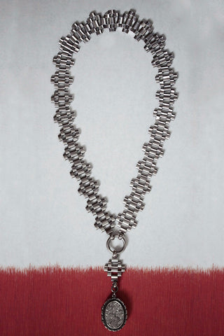 Victorian Silver Collar and Locket