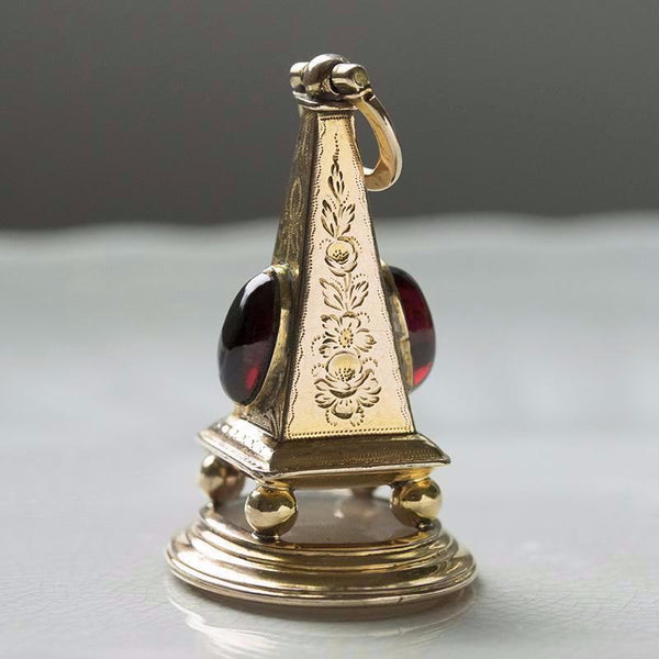 Victorian Obelisk Gold Seal Fob
