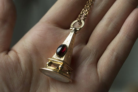 Victorian Obelisk Gold Seal Fob