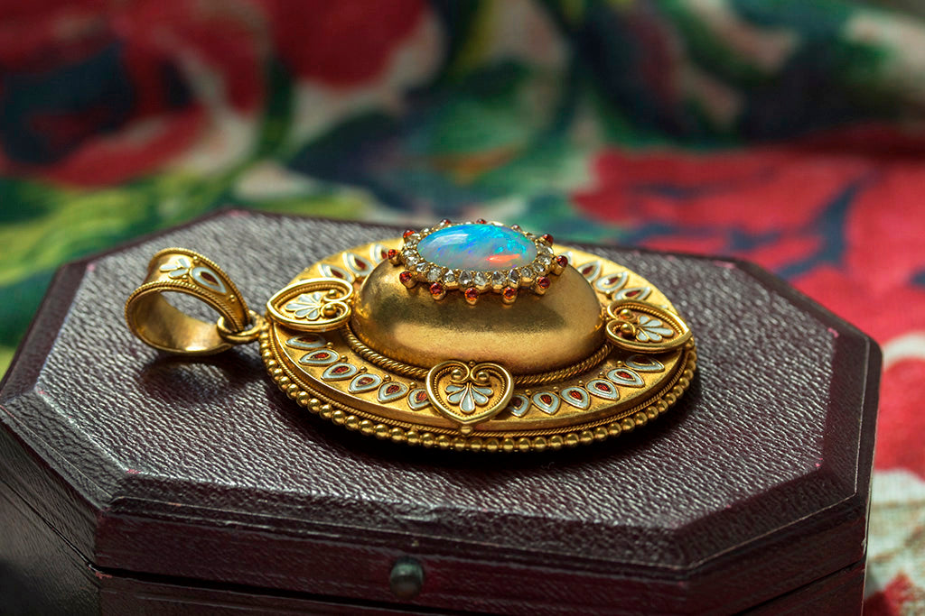 Antique store gold locket