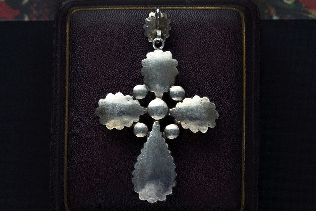 Large Opaline and Paste Cross