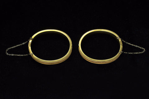 Pair of Victorian Matched Set of Gold Bangles