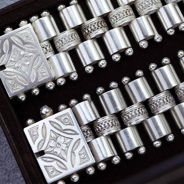 Pair of Victorian Sterling Silver Bracelets/Necklace