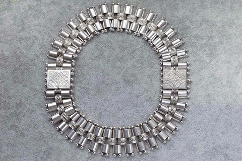 Pair of Victorian Sterling Silver Bracelets/Necklace