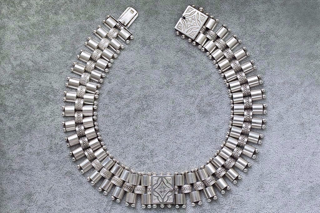 Pair of Victorian Sterling Silver Bracelets/Necklace